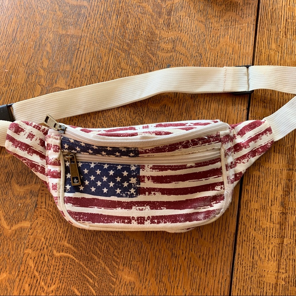 American flag fanny pack bum bag